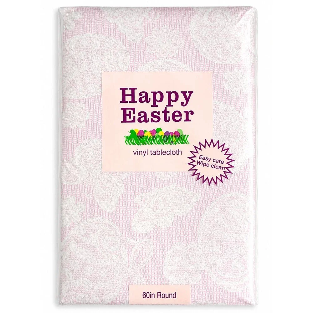 Easter Vinyl Tablecloth 60